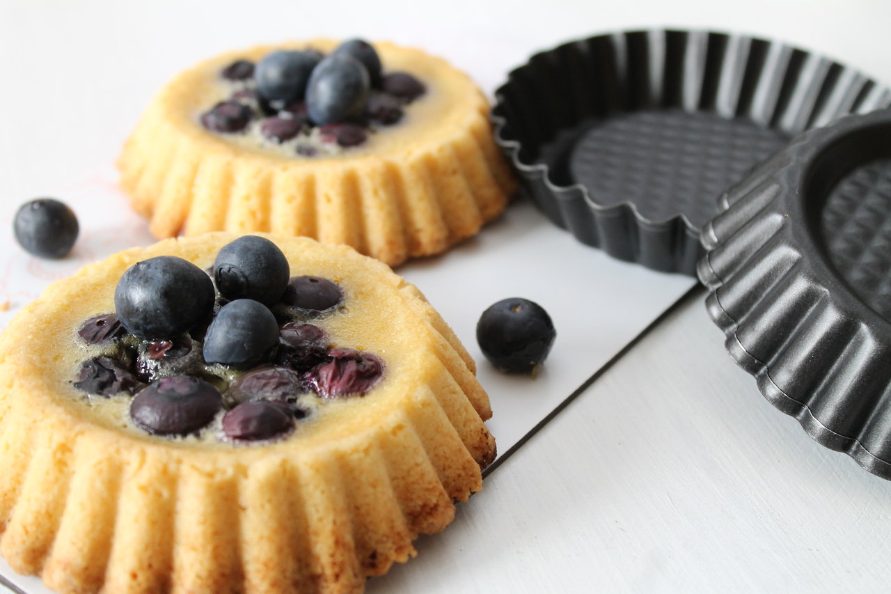 Kleine Törtchen ganz groß: Blaubeertartelettes mit Vanillecreme ...