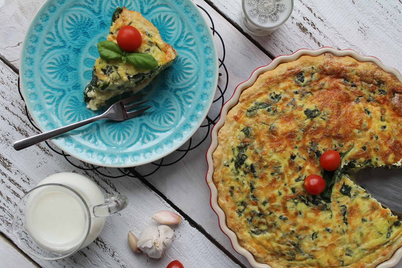 Warten auf den Frühling und eine leckere Spinat-Buttermilch-Tarte ...