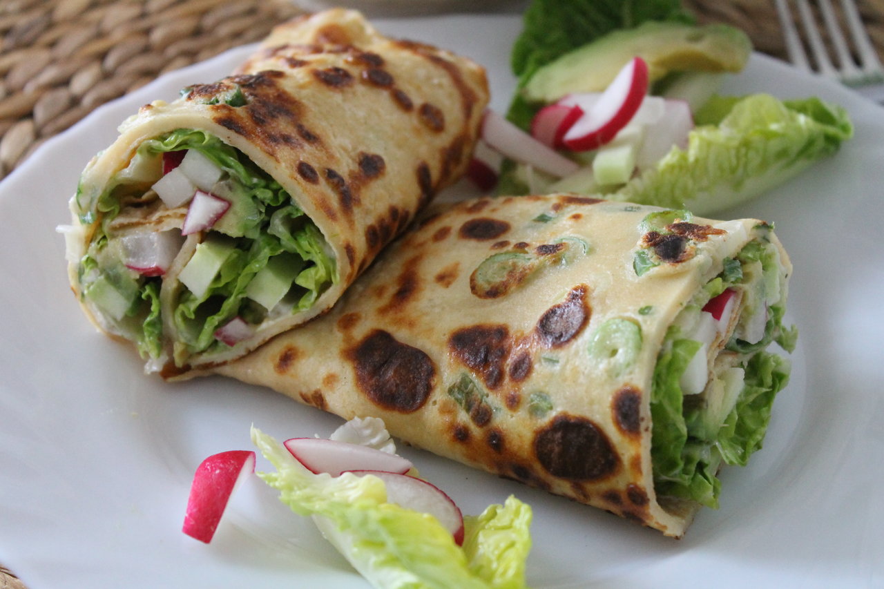 GemüseWraps mit selbstgemachten „Tortillas“ cuplovecake