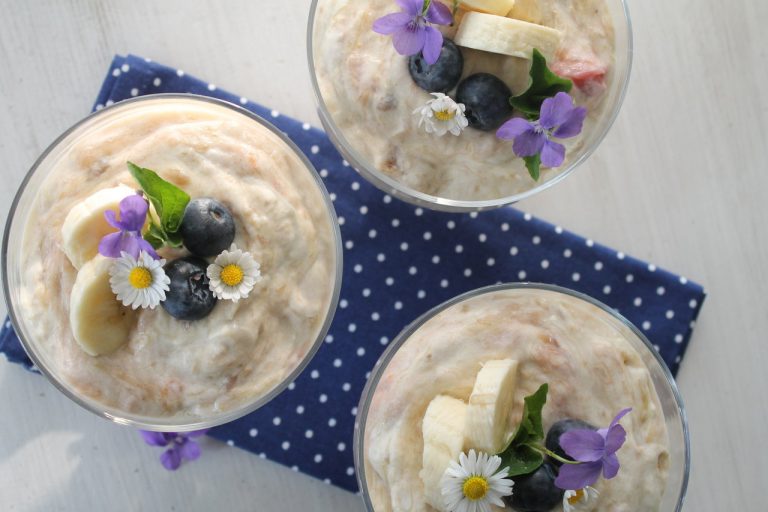 Rhabarber-Bananen-Sahne-Dessert | cuplovecake