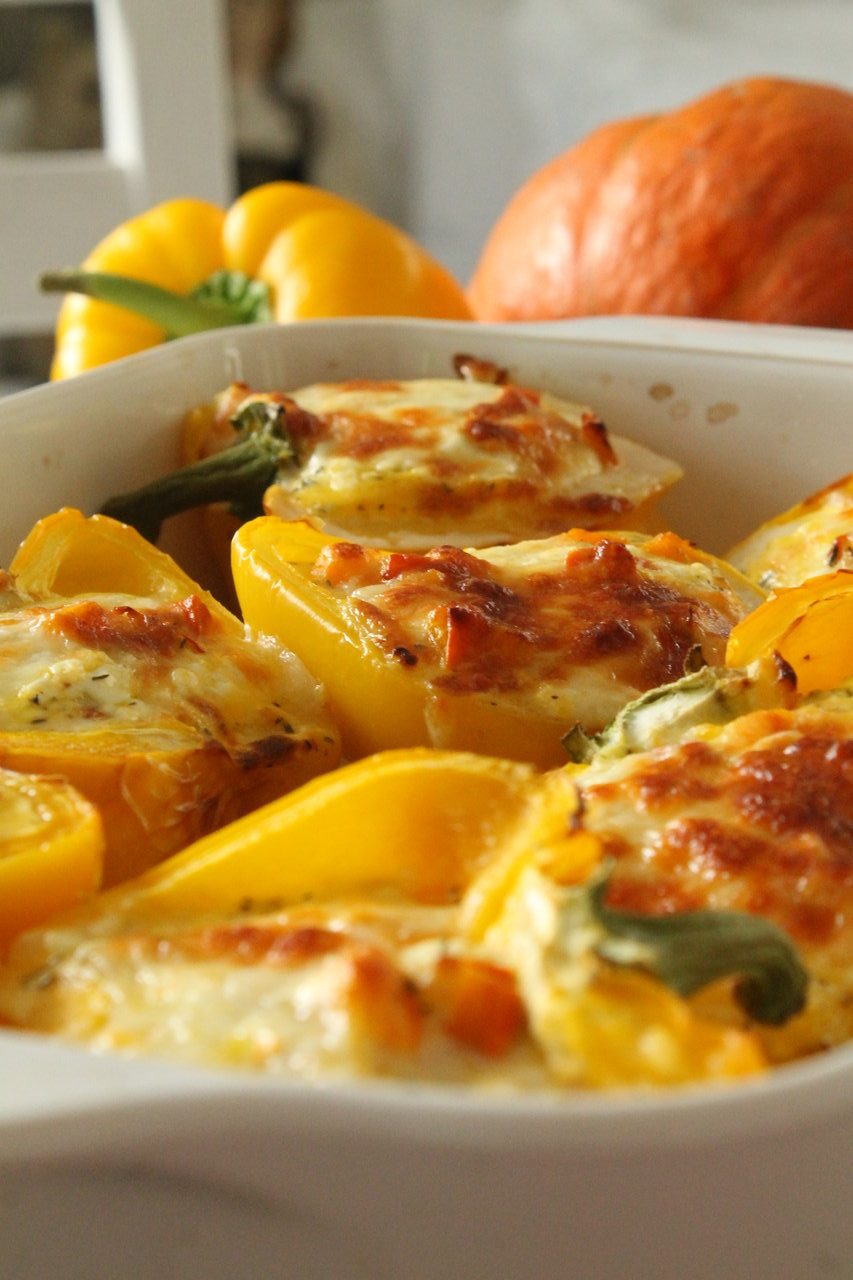 Paprika gefüllt mit Frischkäse und Kürbis | cuplovecake