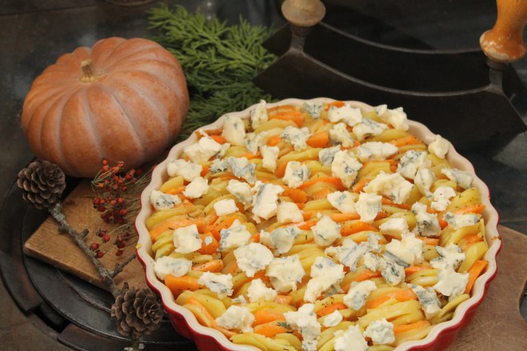 Kürbis-Kartoffel-Gratin mit Gorgonzola | cuplovecake